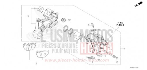 REAR BRAKE CALIPER CRF300LRAM de 2021